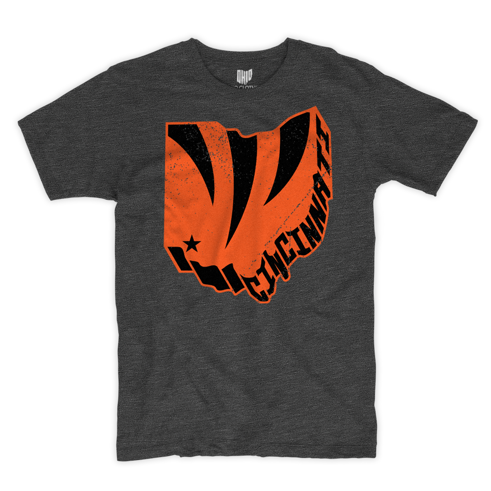3D Cincy Charcoal T-shirt