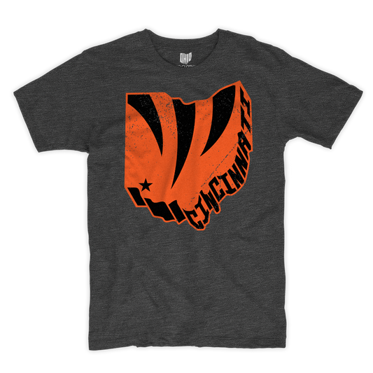 3D Cincy Charcoal T-shirt