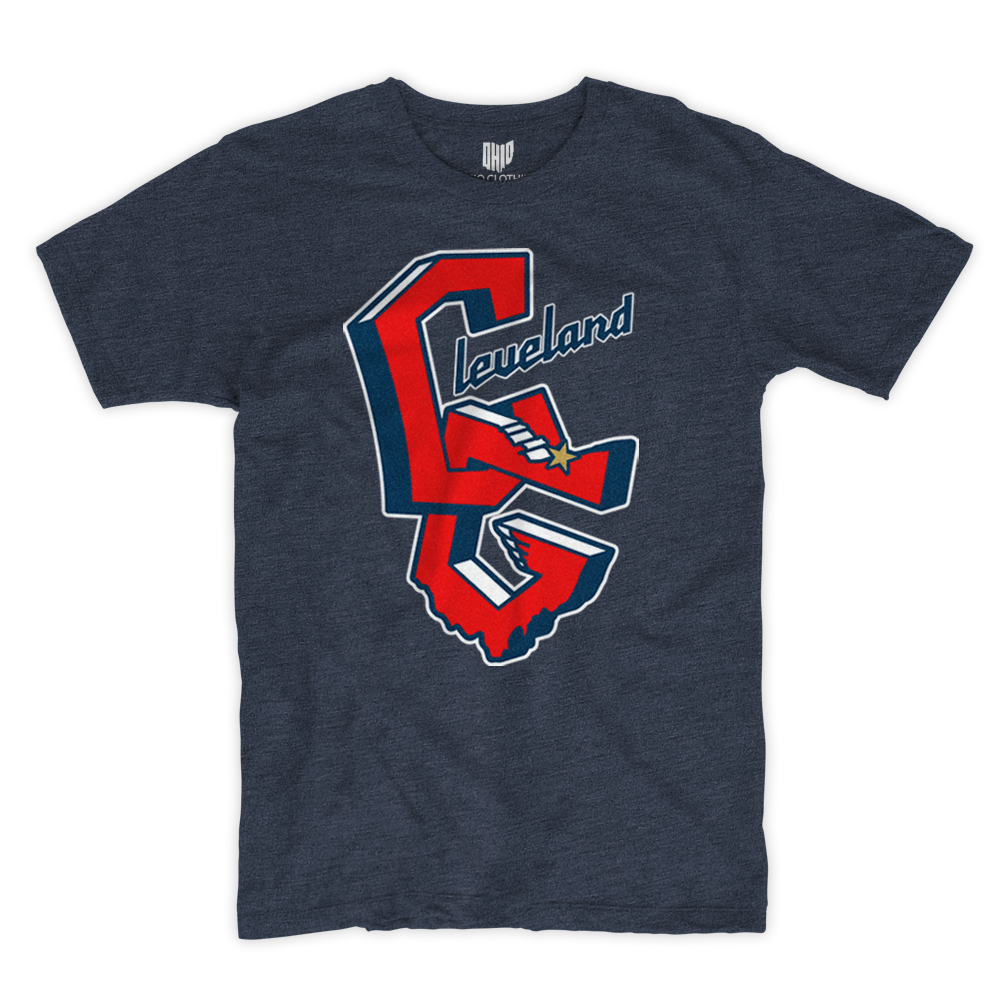 3D Cleveland T-shirt (Heather Navy)