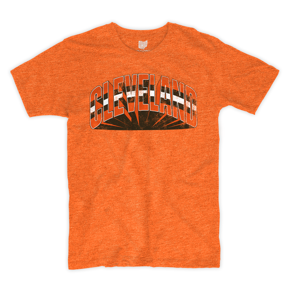 3D Cleveland T-shirt (Orange)