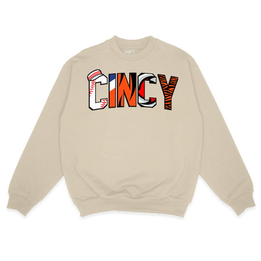 Team Cincy Cream Sweatshirt