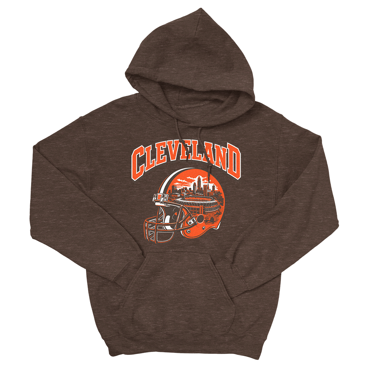 Cleveland Helmet Hoodie (Brown)