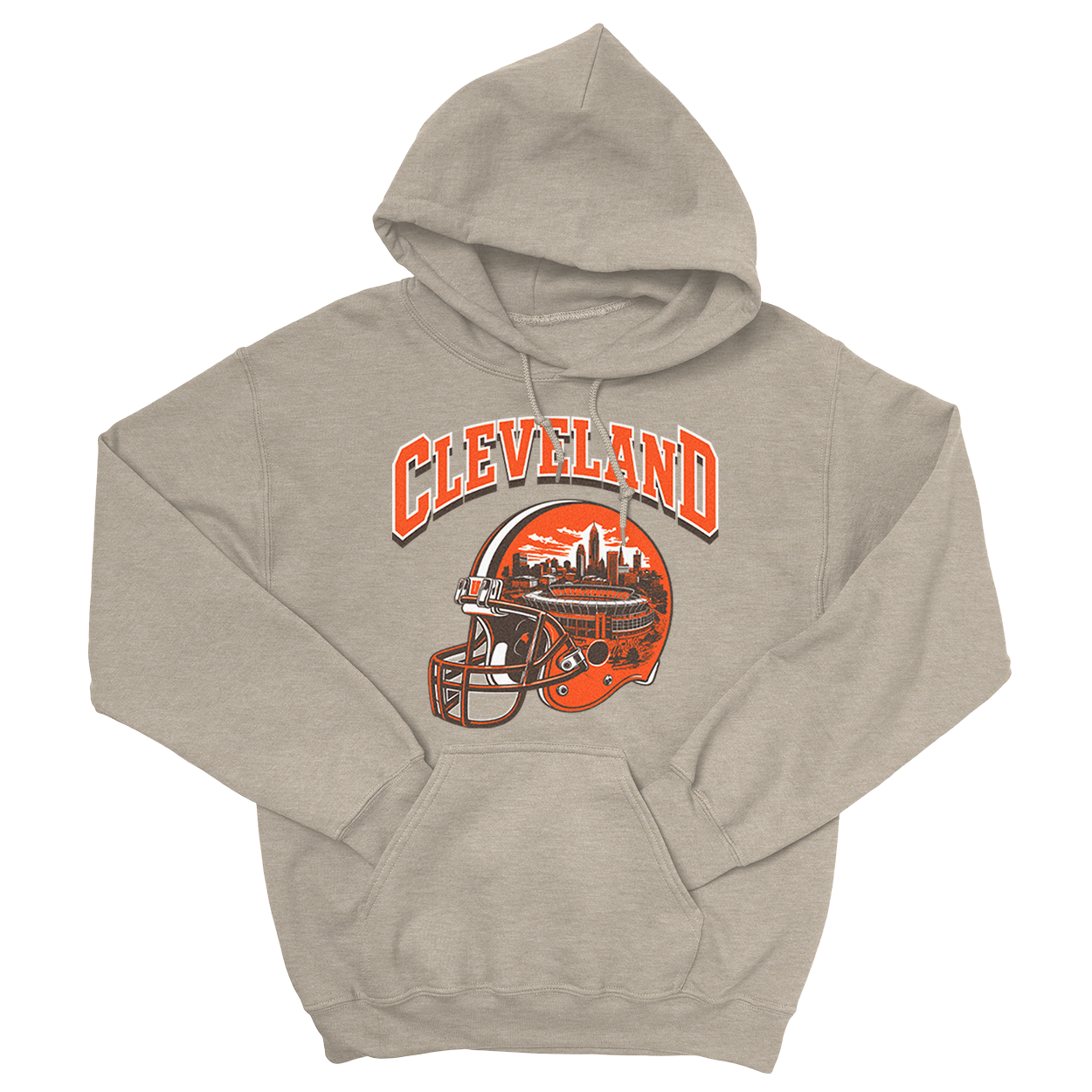 Cleveland Helmet Hoodie (Oatmeal)