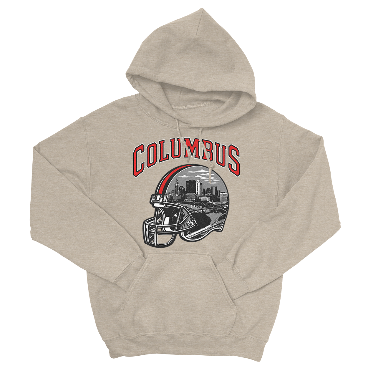 Columbus Helmet Hoodie (Oatmeal)