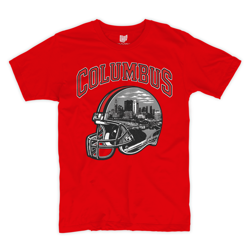 Columbus Helmet T-shirt (Red)
