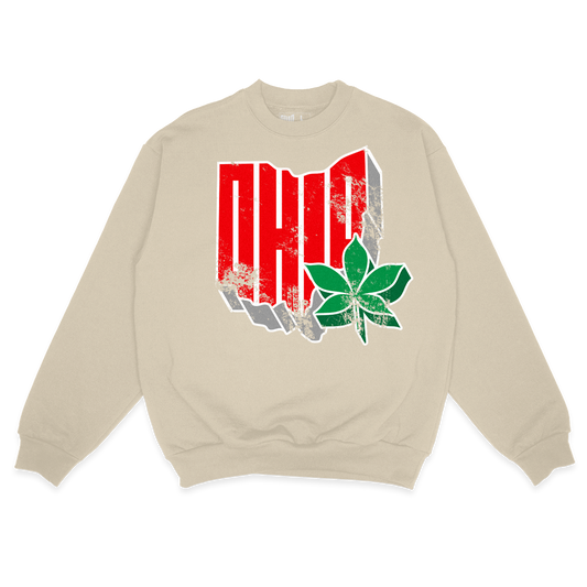 Retro Ohio Cream Sweatshirt