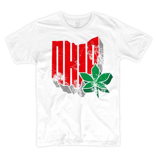 Retro Ohio White T-shirt