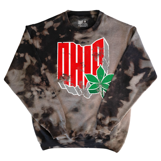 Retro Ohio Tie-dye Sweatshirt