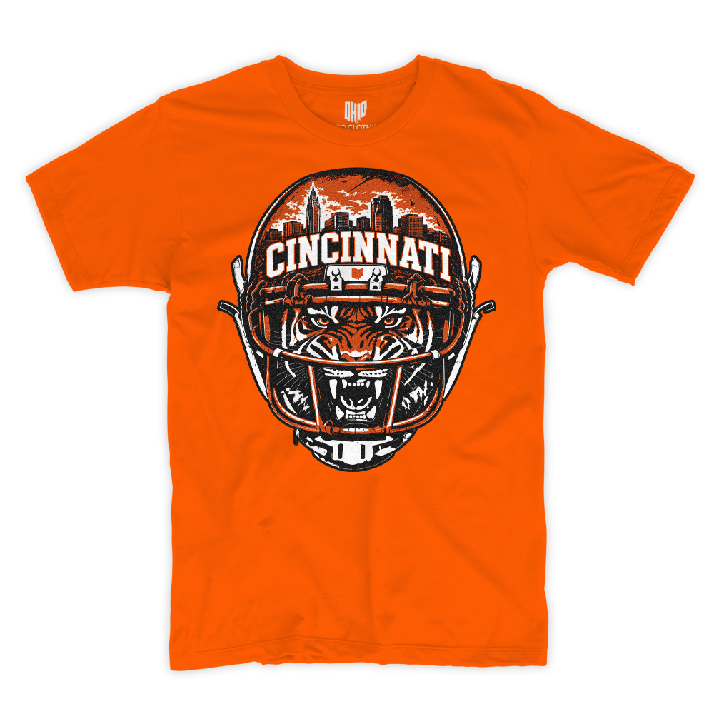 Scary Tiger T-shirt (Orange)