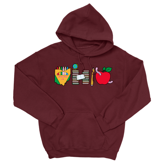 Teacher Maroon Hoodie