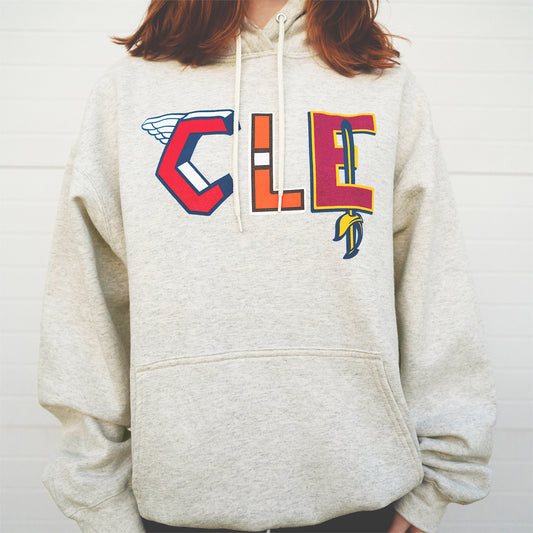 Team CLE Oatmeal Hoodie