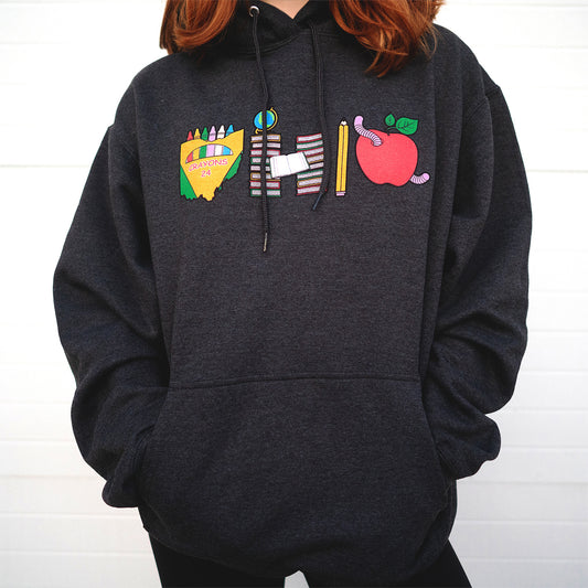 Teacher Heather Black Hoodie