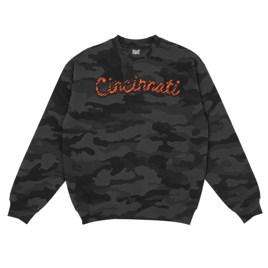 Cincinnati Black Camo Sweatshirt