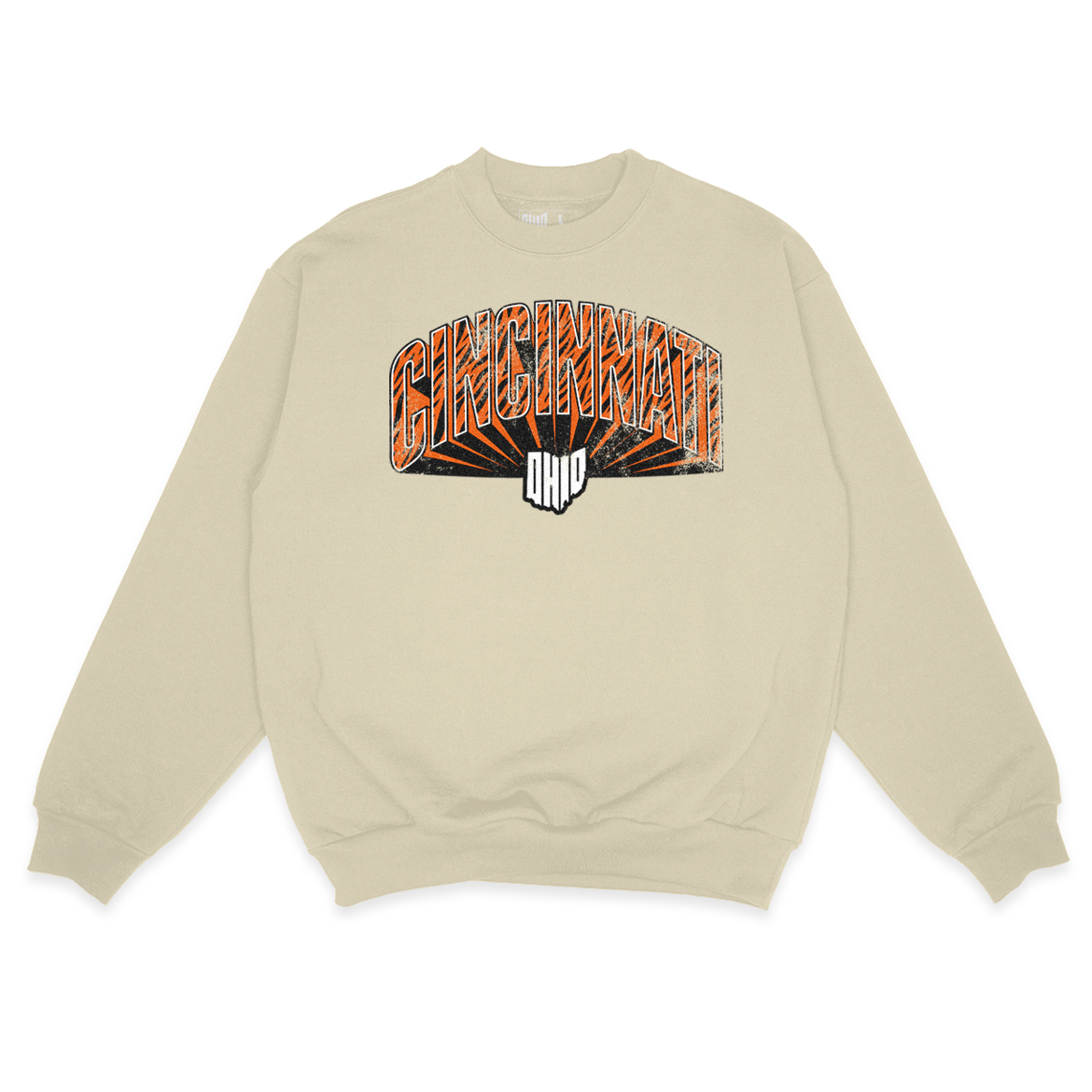 3D Cincinnati Sweatshirt (Cream)