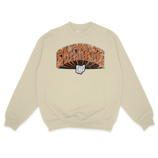 3D Cincinnati Sweatshirt (Cream)