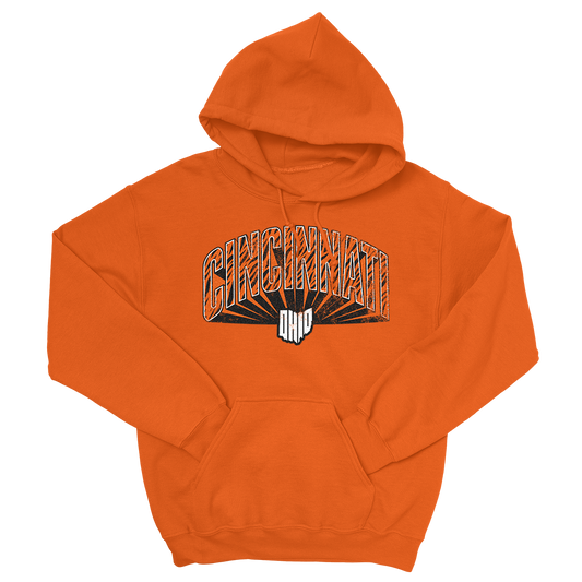 3D Cincinnati Hoodie (Orange)