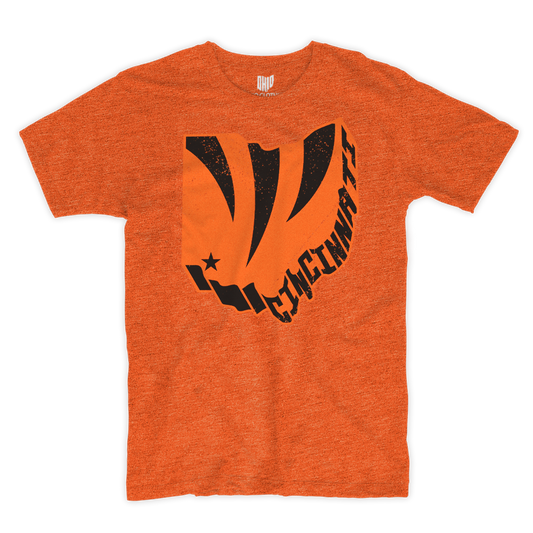 3D Cincy Orange T-shirt