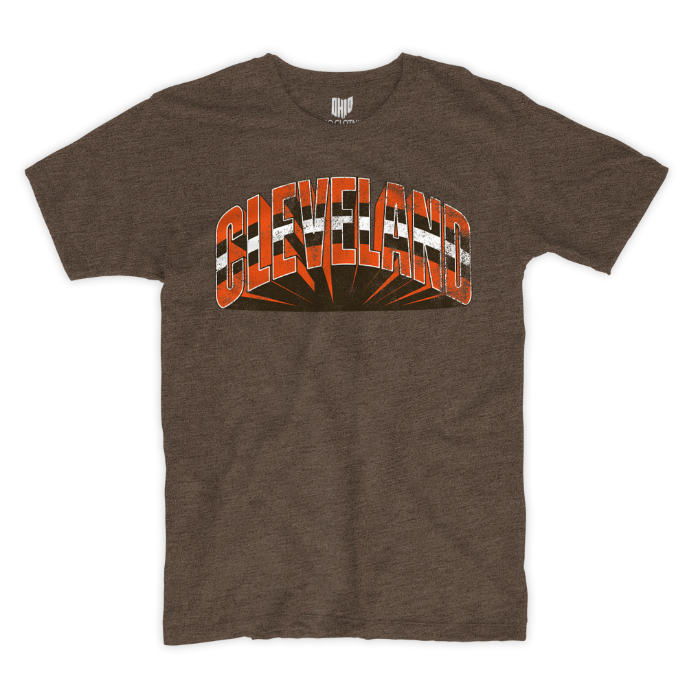 3D Cleveland T-shirt (Brown)