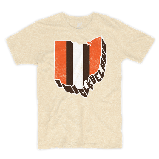 3D Cleveland Oatmeal T-shirt