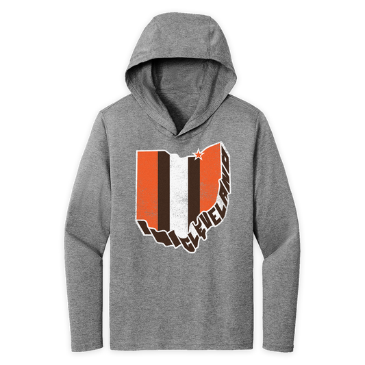 3D Cleveland Gray Hoodie
