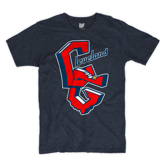 3D Cleveland T-shirt (Navy)