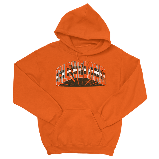 3D Cleveland Hoodie (Orange)