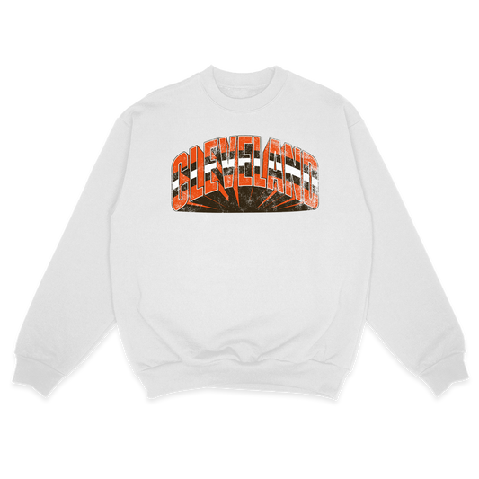 3D Cleveland Sweatshirt (White)