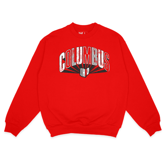 3D Columbus Sweatshirt (Red)