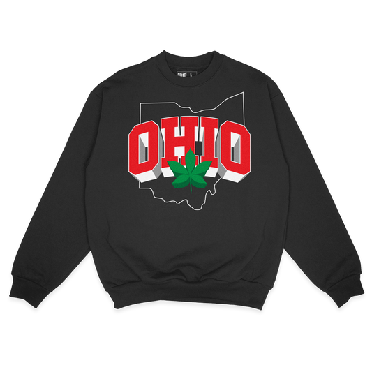 3D Ohio Black Sweatshirt