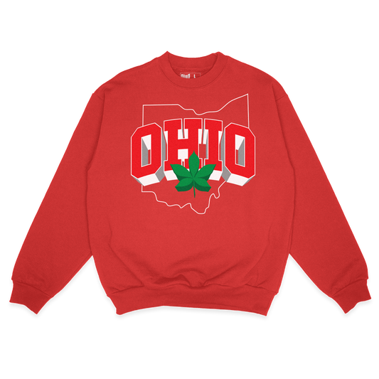 3D Ohio Red Sweatshirt