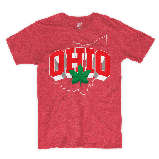 3D Ohio Red T-shirt