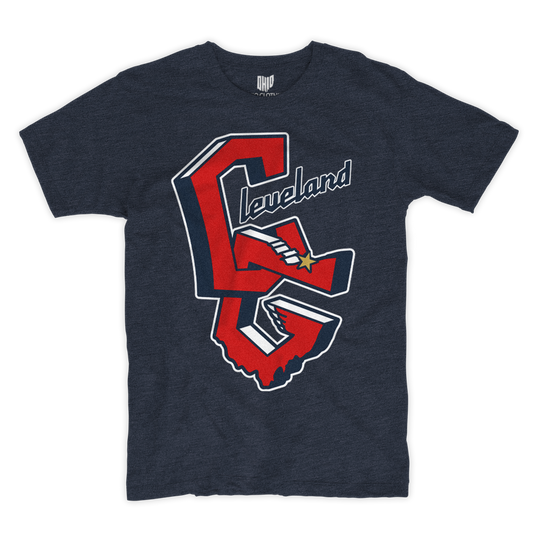 3D Cleveland T-shirt (Navy)