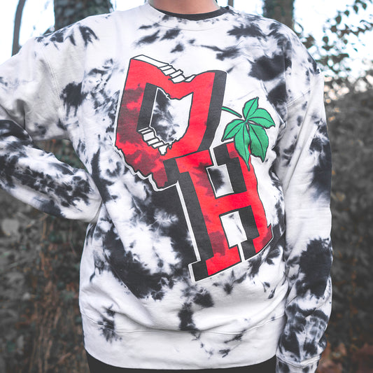 3D Ohio Tie-dye Sweatshirt