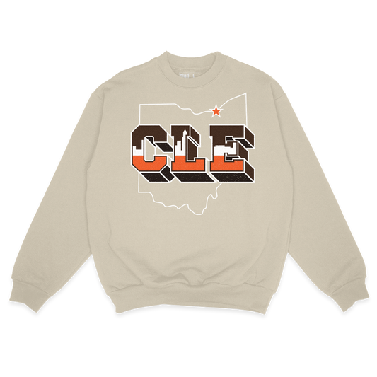CLE Cream Sweatshirt