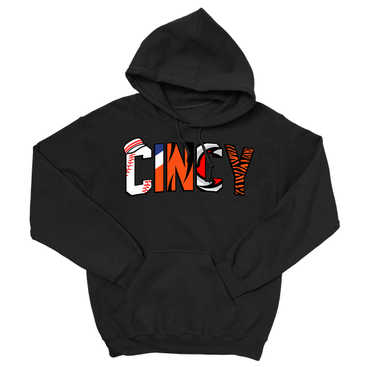 Team Cincy Black Hoodie