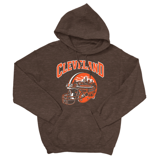 Cleveland Helmet Hoodie (Brown)