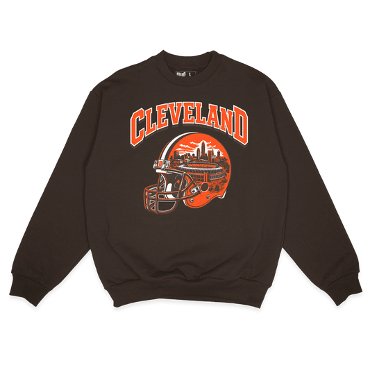 Cleveland Helmet Sweatshirt (Brown)