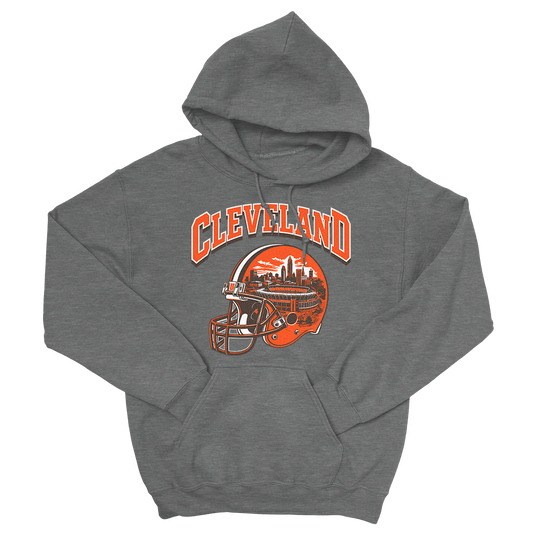 Cleveland Helmet Hoodie (Gray)