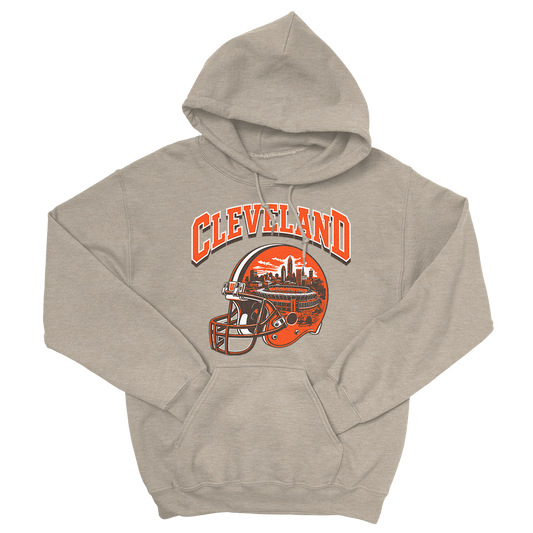 Cleveland Helmet Hoodie (Oatmeal)
