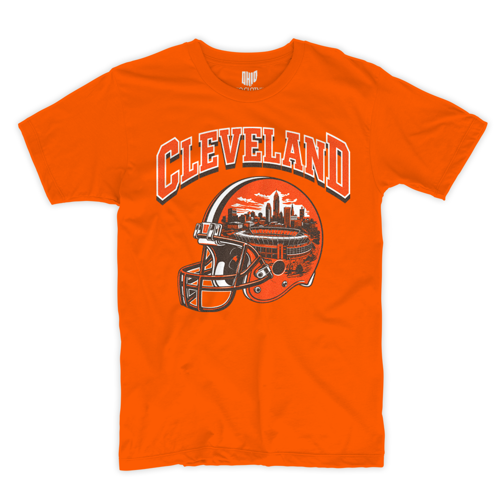 Cleveland Helmet T-shirt (Orange)