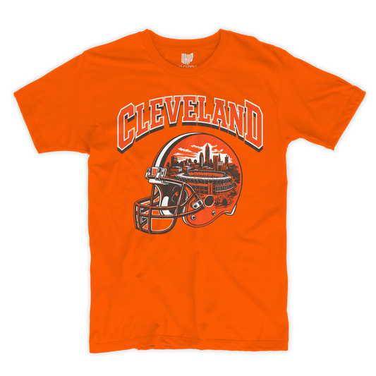 Cleveland Helmet T-shirt (Orange)