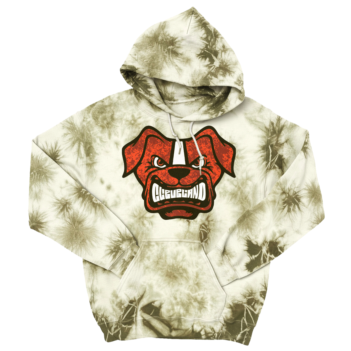 Angry Cleveland Tie-dye Hoodie