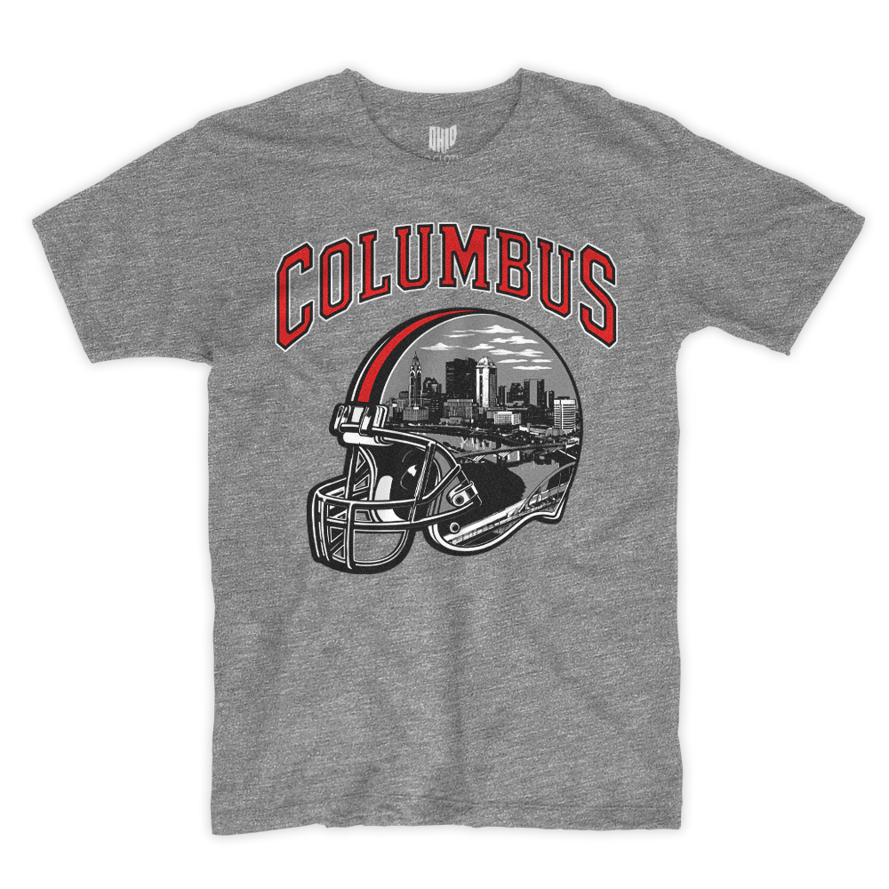 Columbus Helmet T-shirt (Gray)