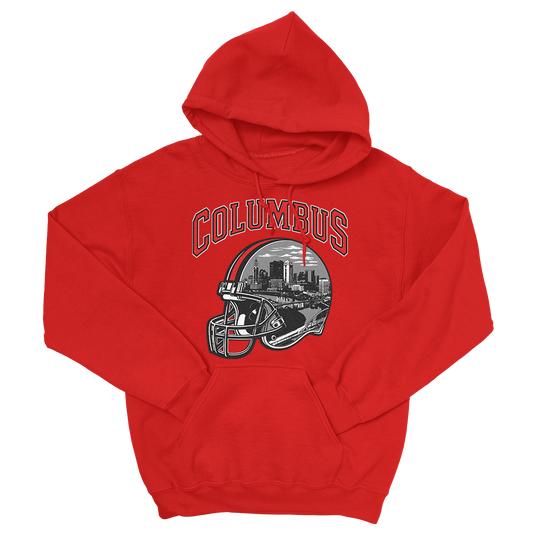 Columbus Helmet Hoodie (Red)