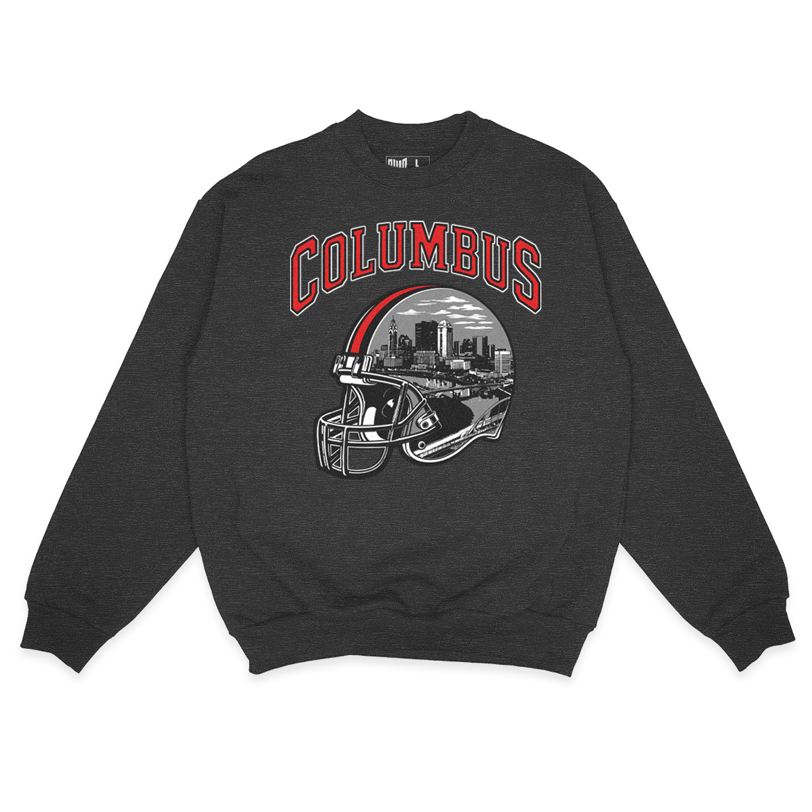 Columbus Helmet Sweatshirt (Charcoal)