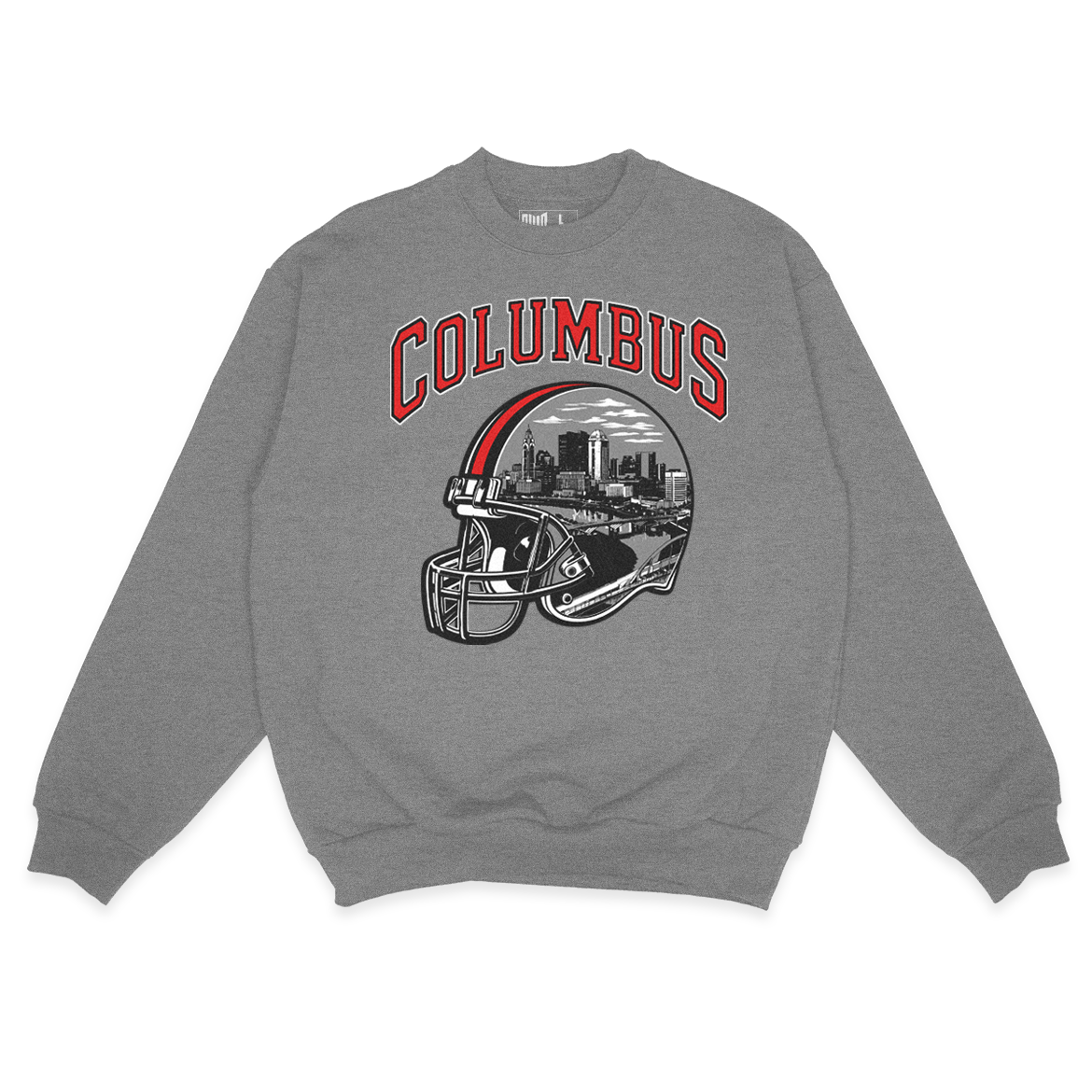 Columbus Helmet Sweatshirt (Gray)
