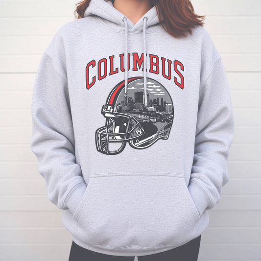 Columbus Helmet Hoodie (Ash)