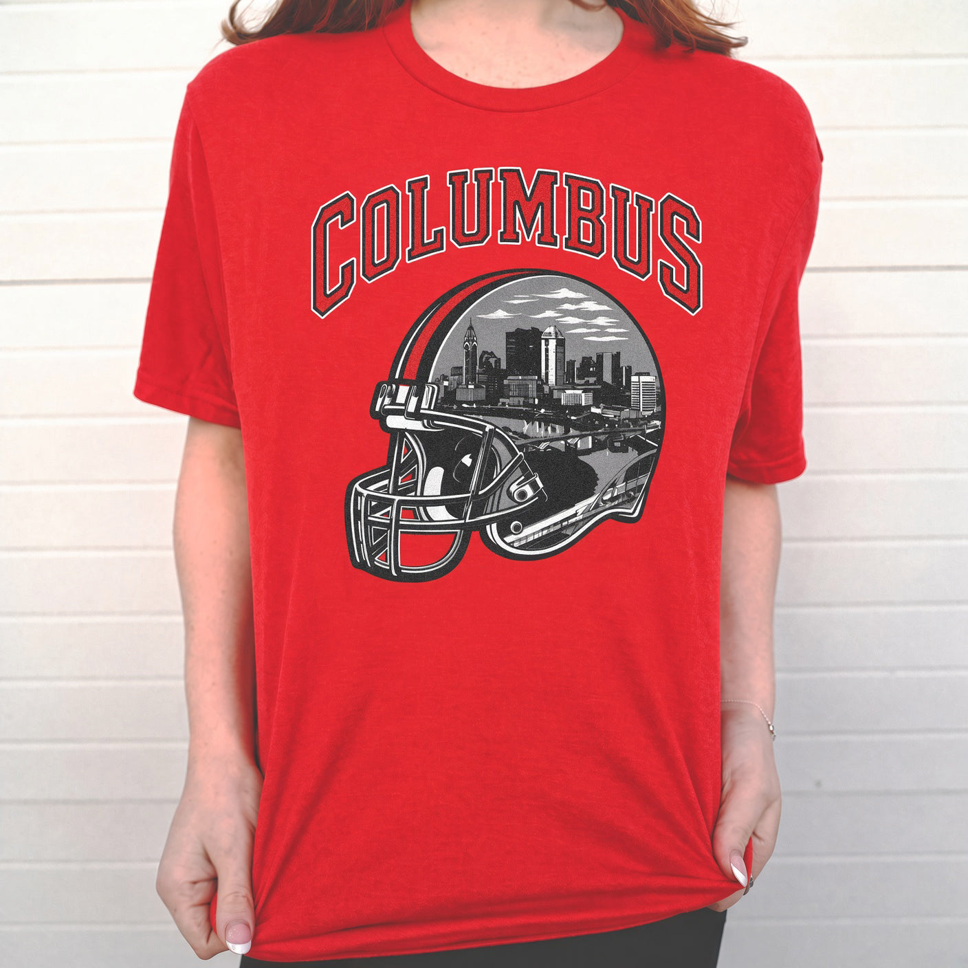 Columbus Helmet T-shirt (Red)