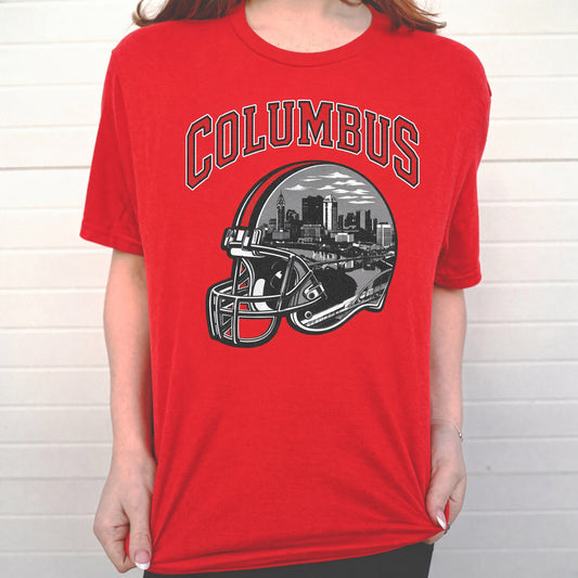 Columbus Helmet T-shirt (Red)