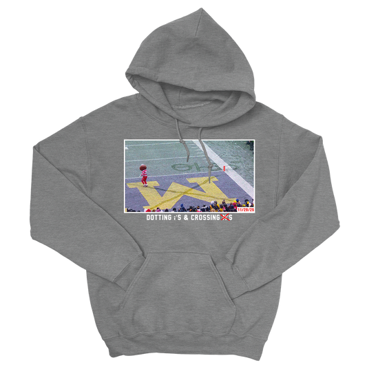 Dotting & Crossing Hoodie (Gray)